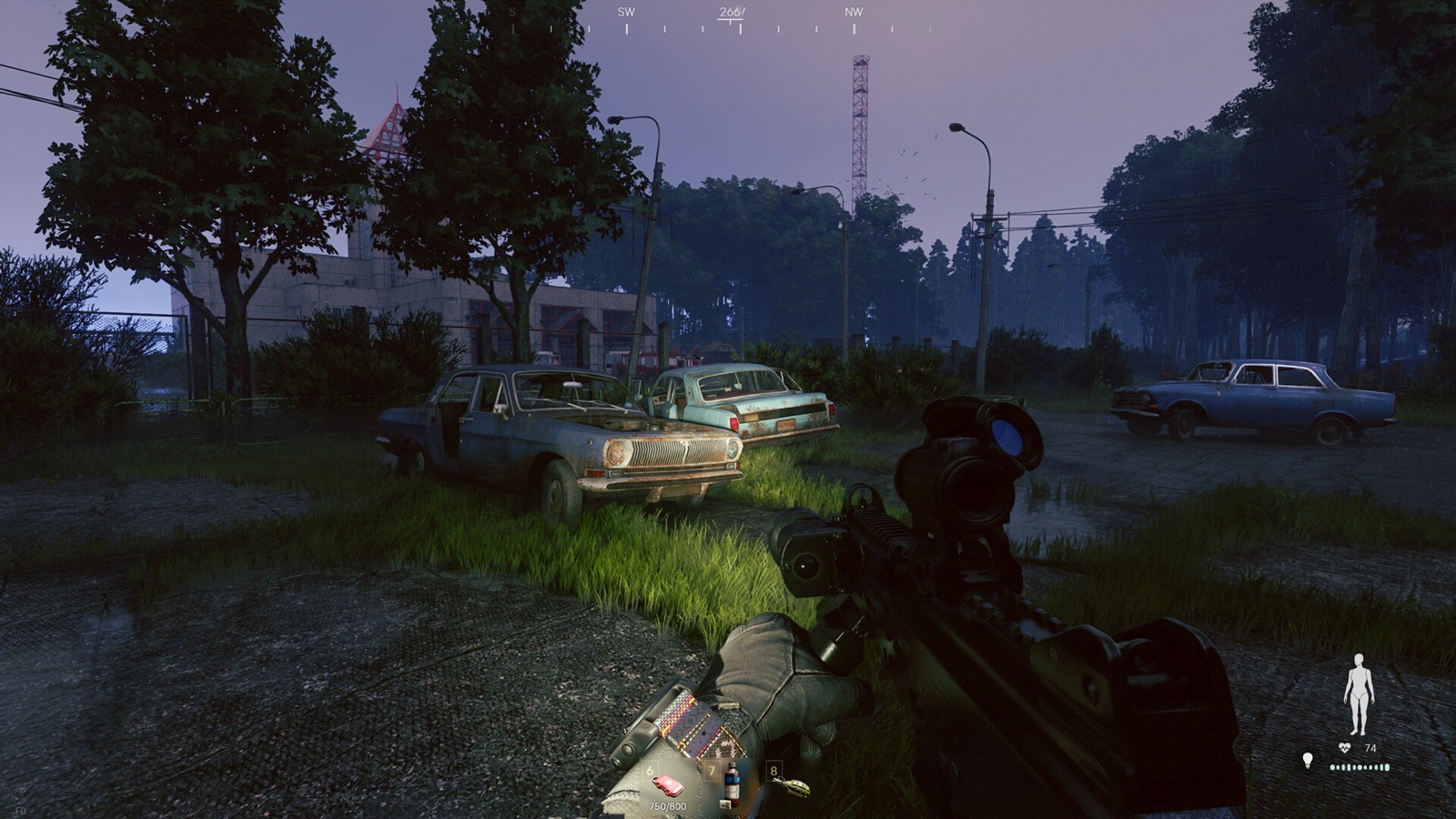 Official Active Matter screenshot showing exploration through a hostile zone