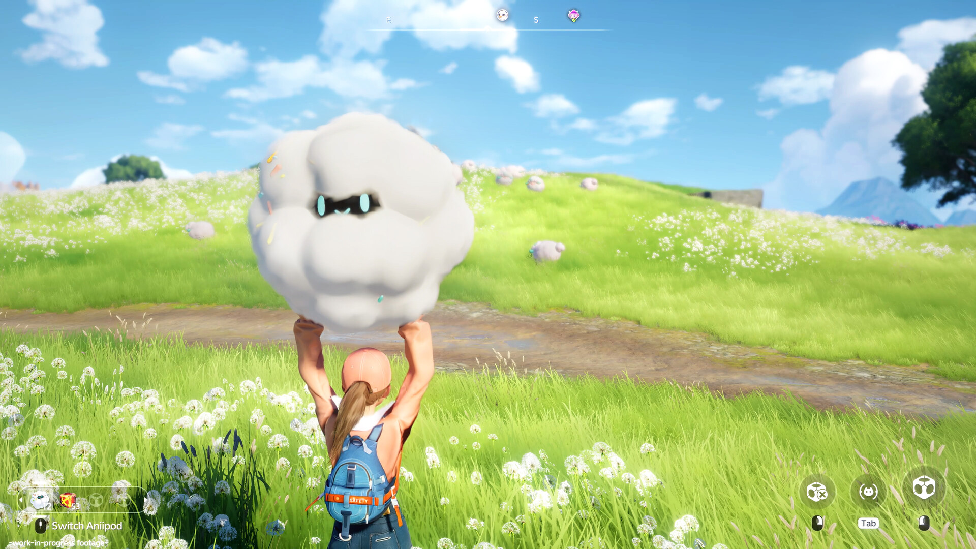 Official Aniimo screenshot showing its open world and creature companions