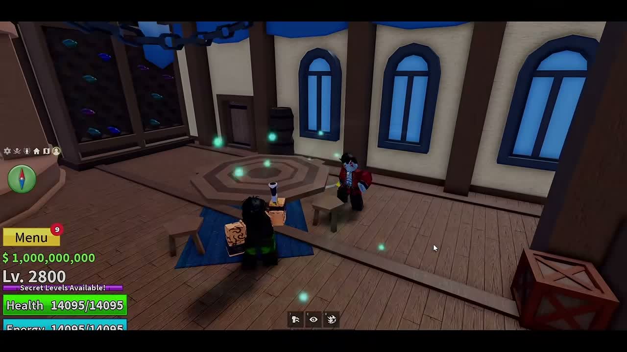 Official Gamer Robot trailer frame showing a First Sea interior, quest context, and the live HUD