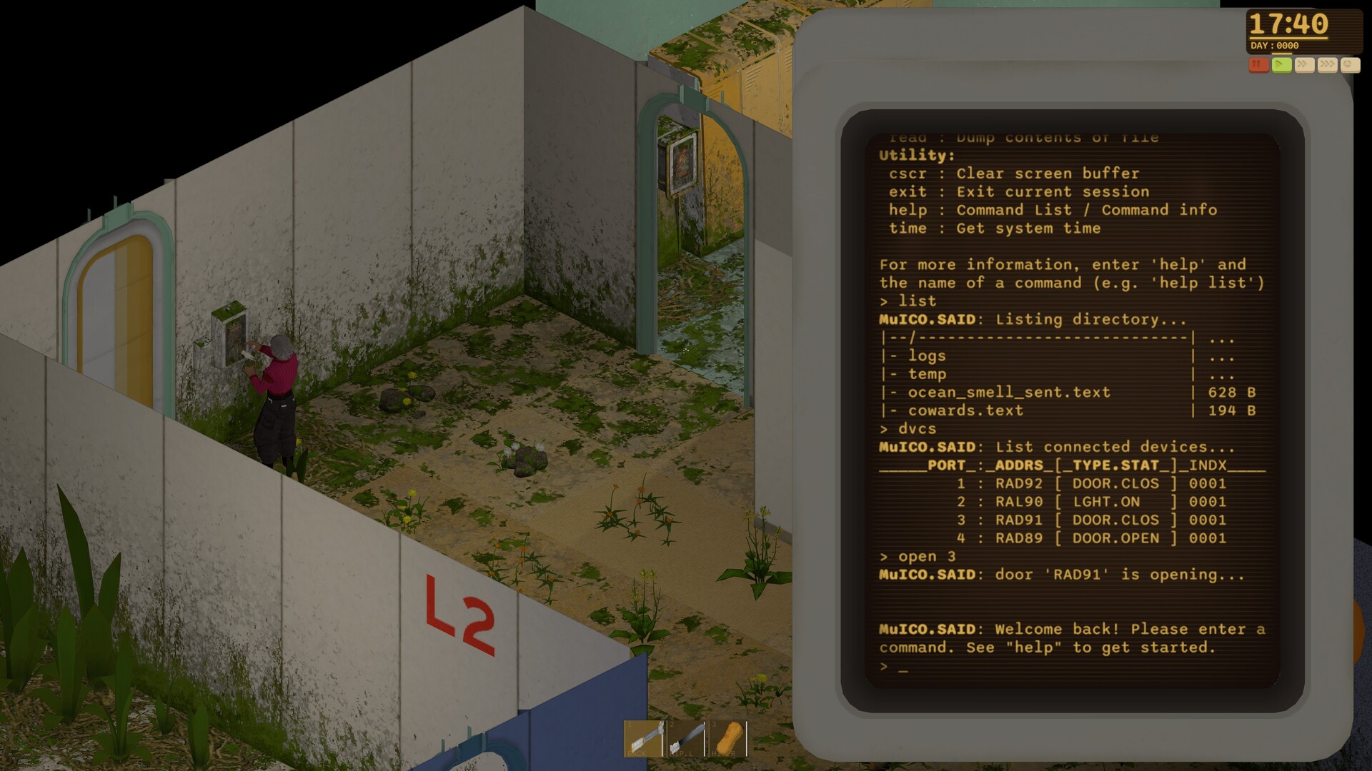 Official Dandelion Void screenshot showing the overgrown generation ship
