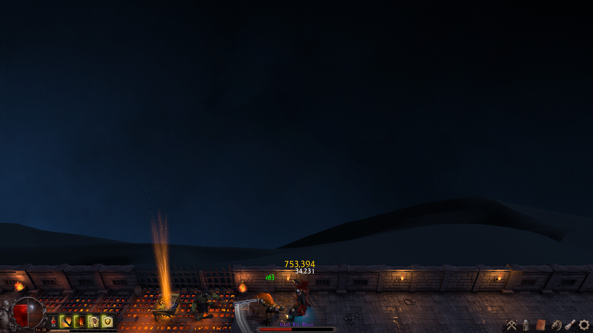 Official Deskrawl screenshot showing the game running in a compact desktop strip