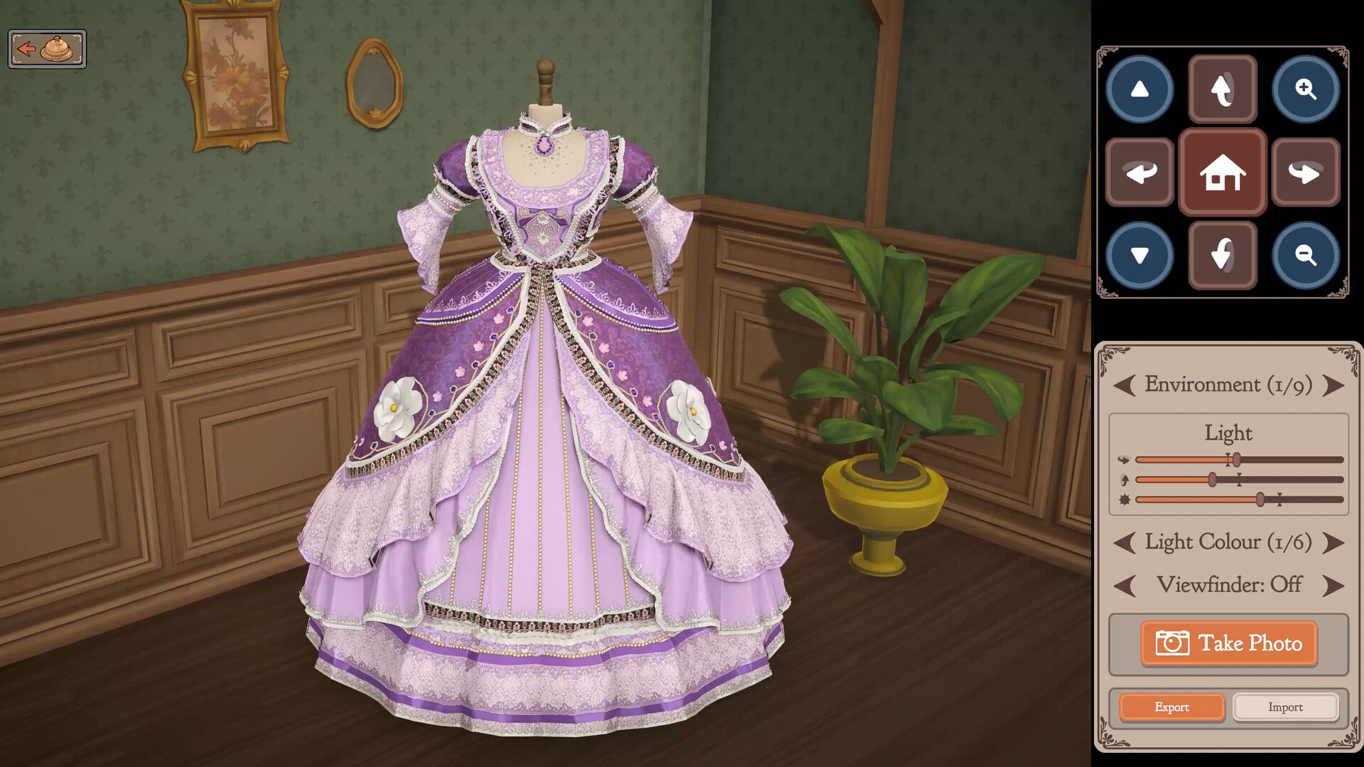 Official Dressmaker screenshot showing pattern pieces and a garment under construction