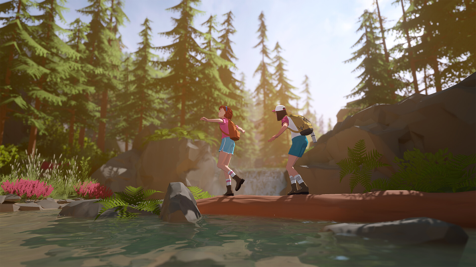 Official Forever Ago screenshot showing photography during the journey