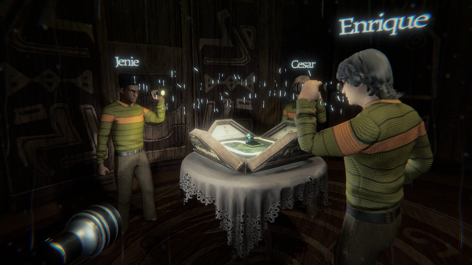 Players confront the cursed board in an official Invokyr store screenshot