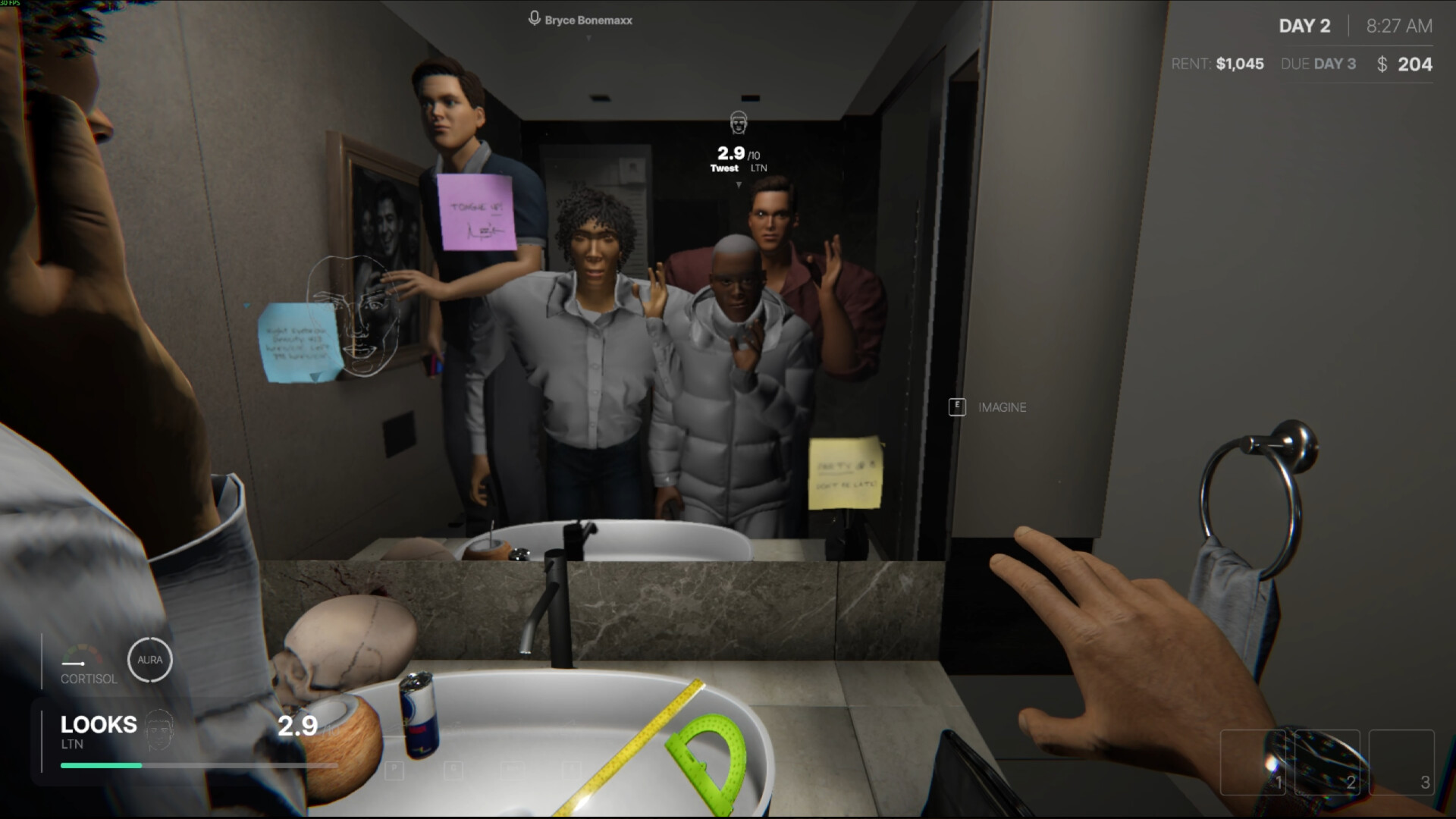 Official MOGGED screenshot showing players navigating a dangerous interior