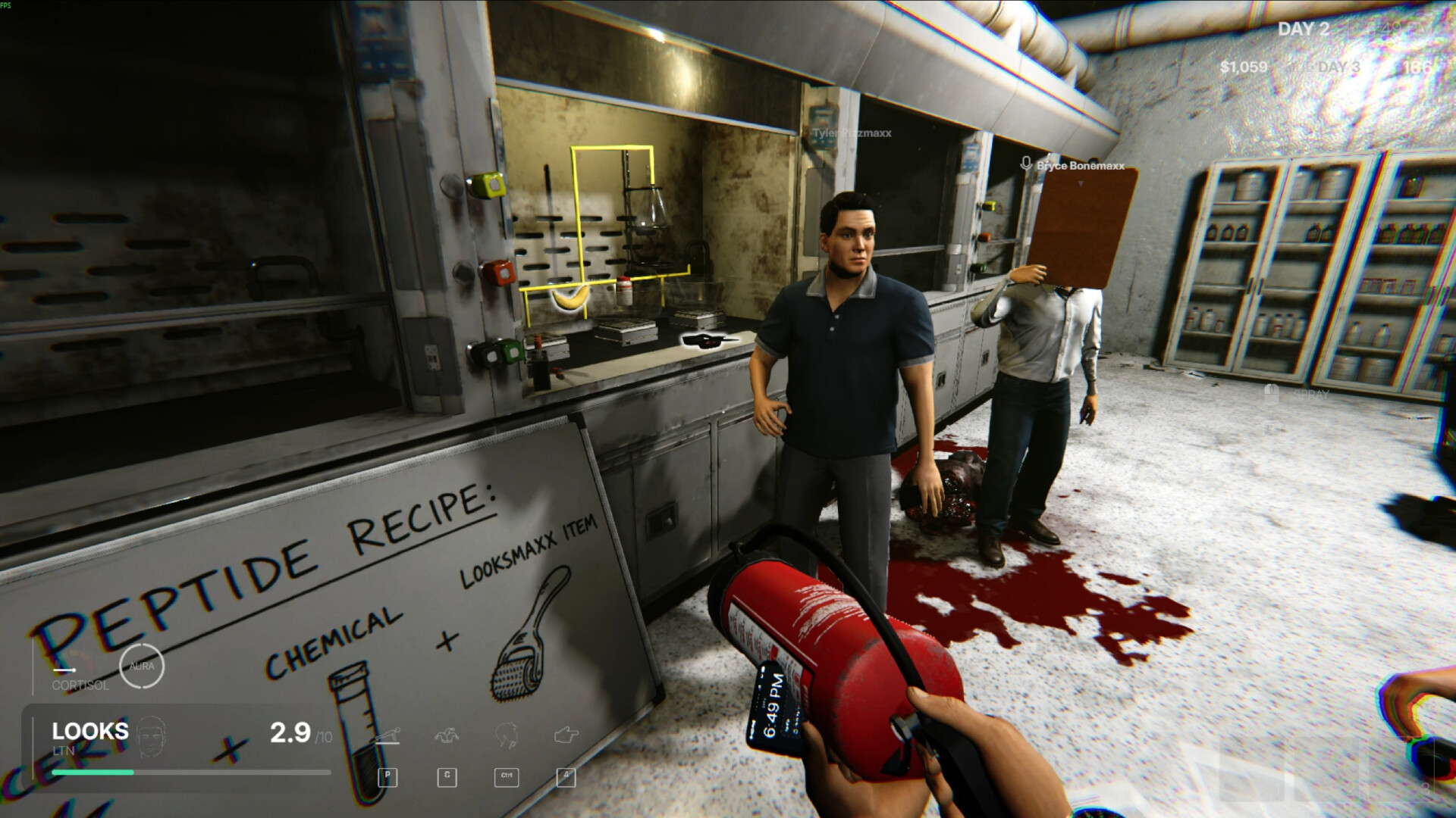 Official MOGGED screenshot showing equipment and cooperative play