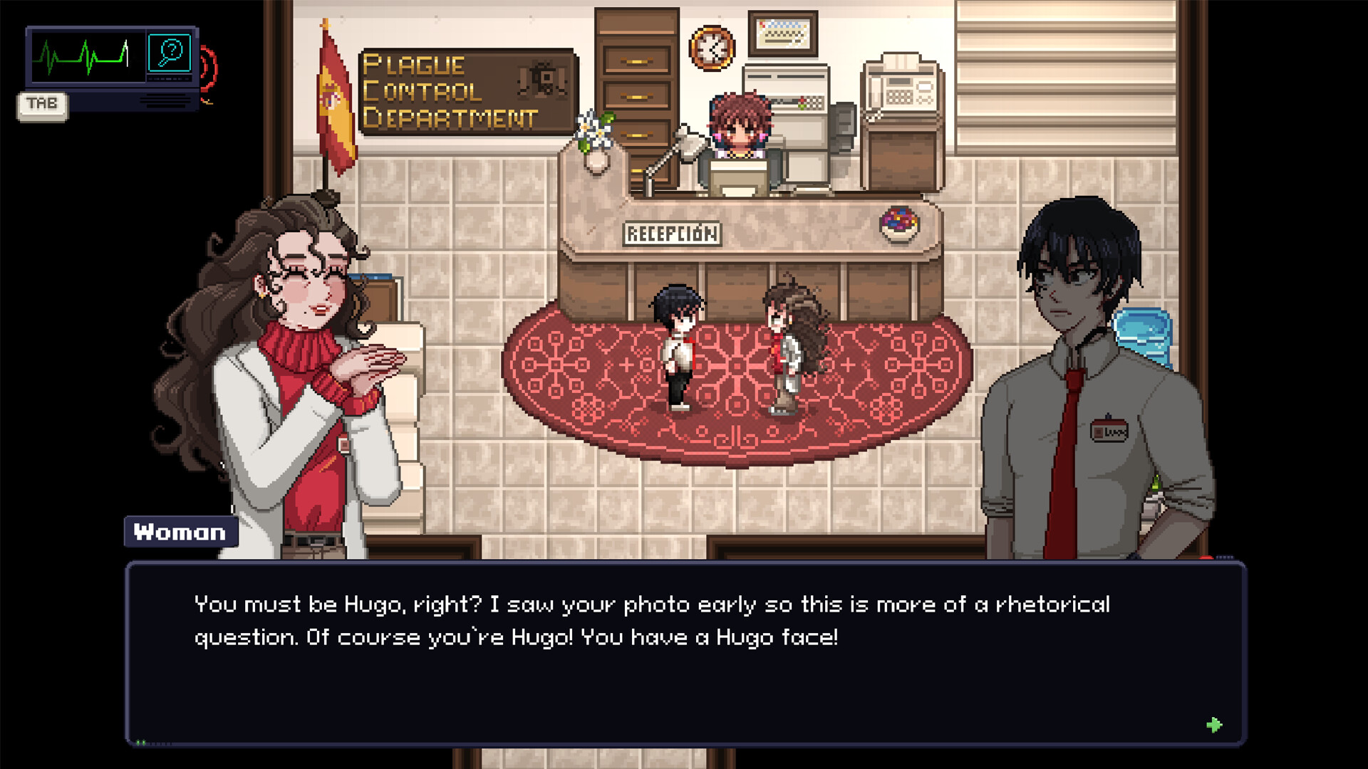 Official Mycopsychosys screenshot showing the Plague Control Department office