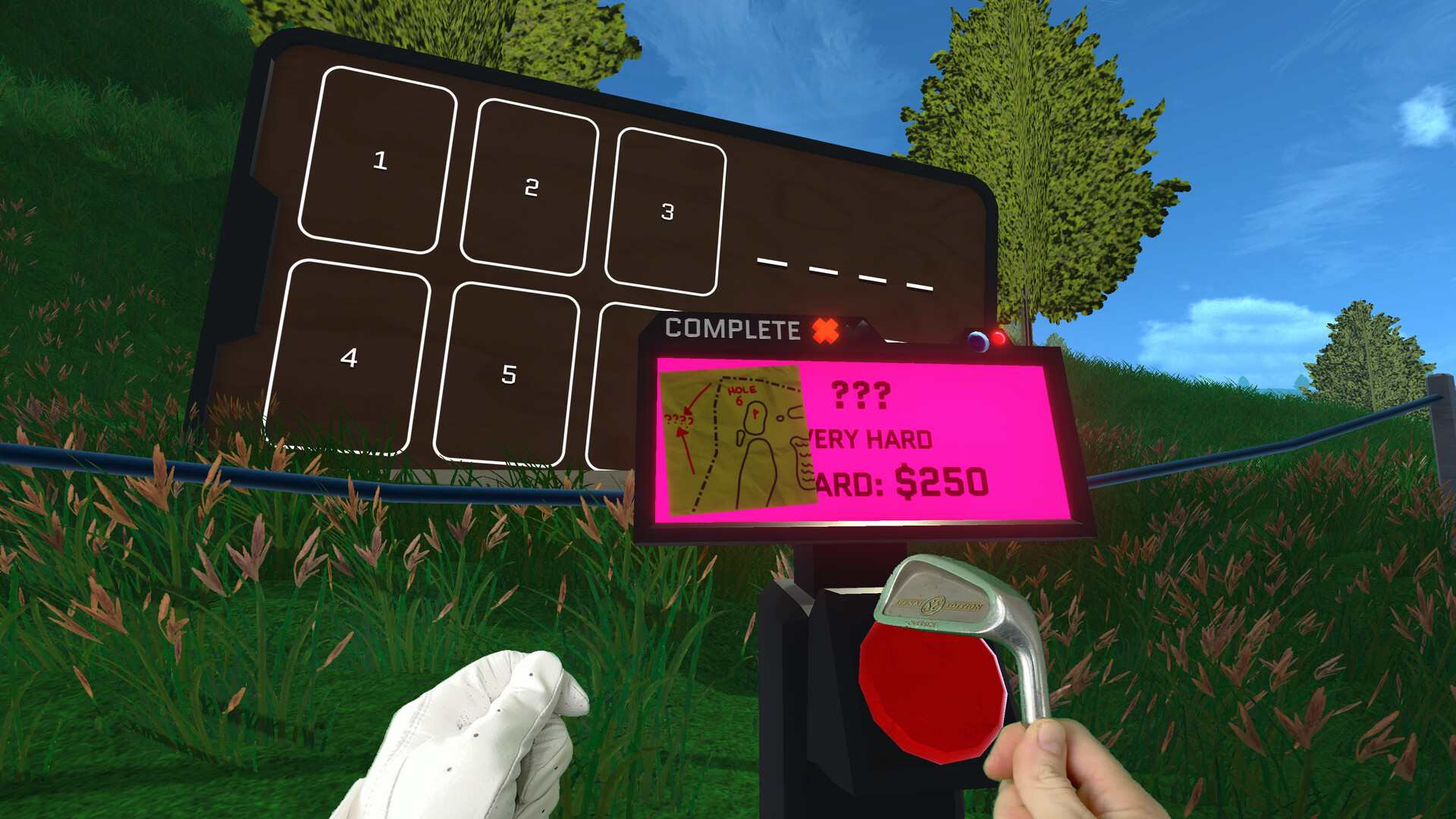 Official Normal Golf Game screenshot showing the game's stylized course world