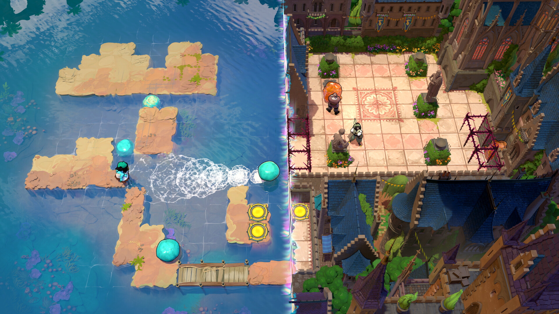 Official screenshot showing a later-looking combined puzzle environment