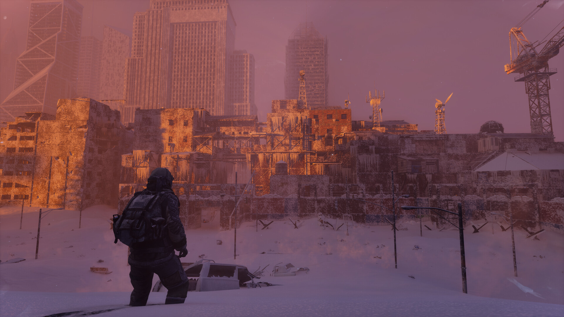 Official Permafrost screenshot showing cooperative survival and the dog companion