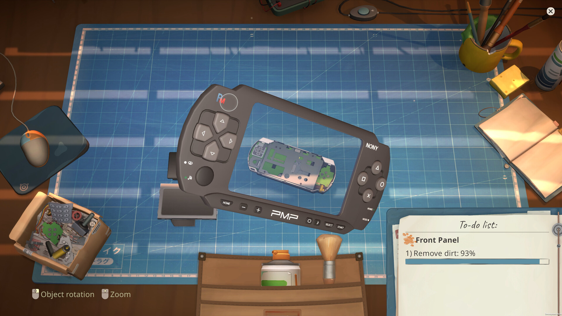 Official ReStory screenshot showing the shop, customers, and early-2000s visual identity