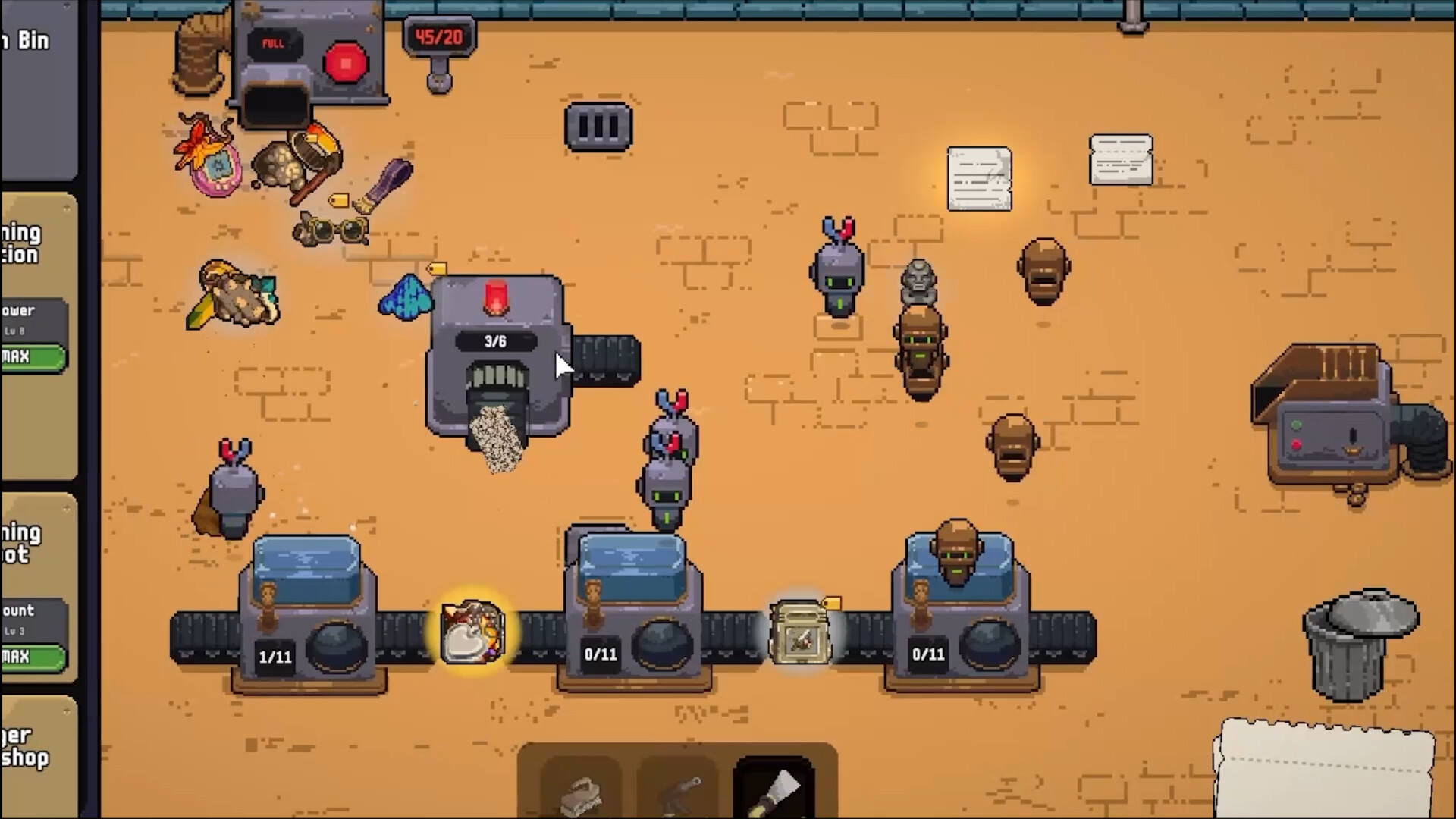 Official Rust & Shine screenshot showing an expanded automated restoration workshop