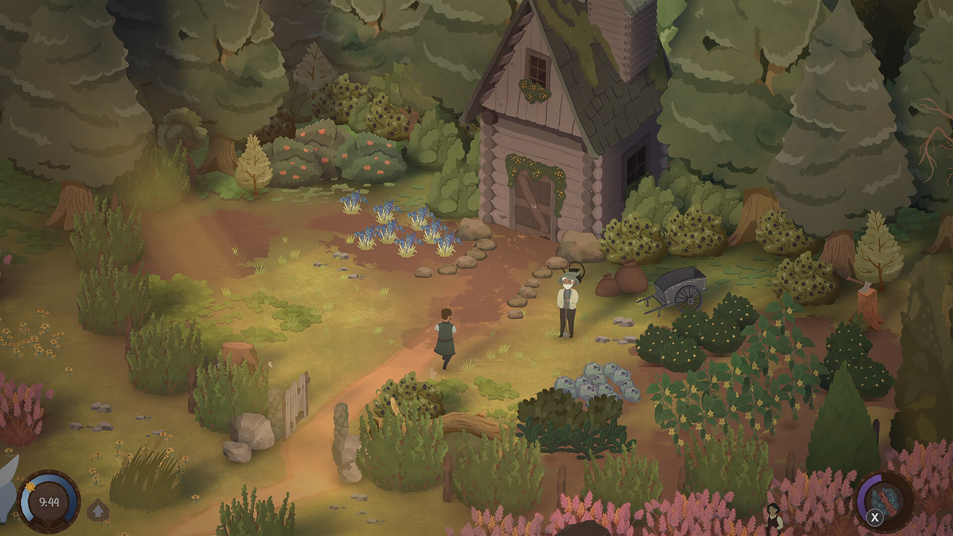 Official Songs of Glimmerwick screenshot showing its illustrated woodland world