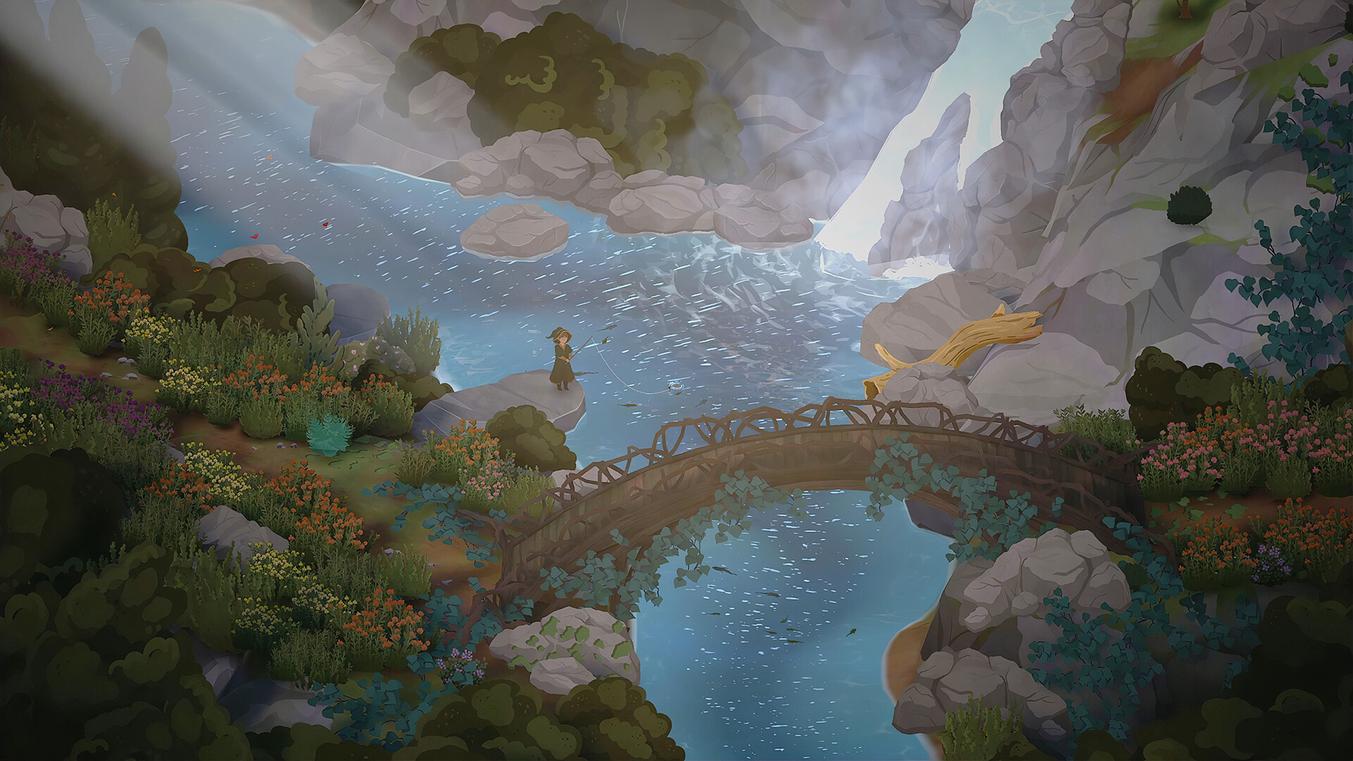 Official Songs of Glimmerwick screenshot showing exploration in a different environment