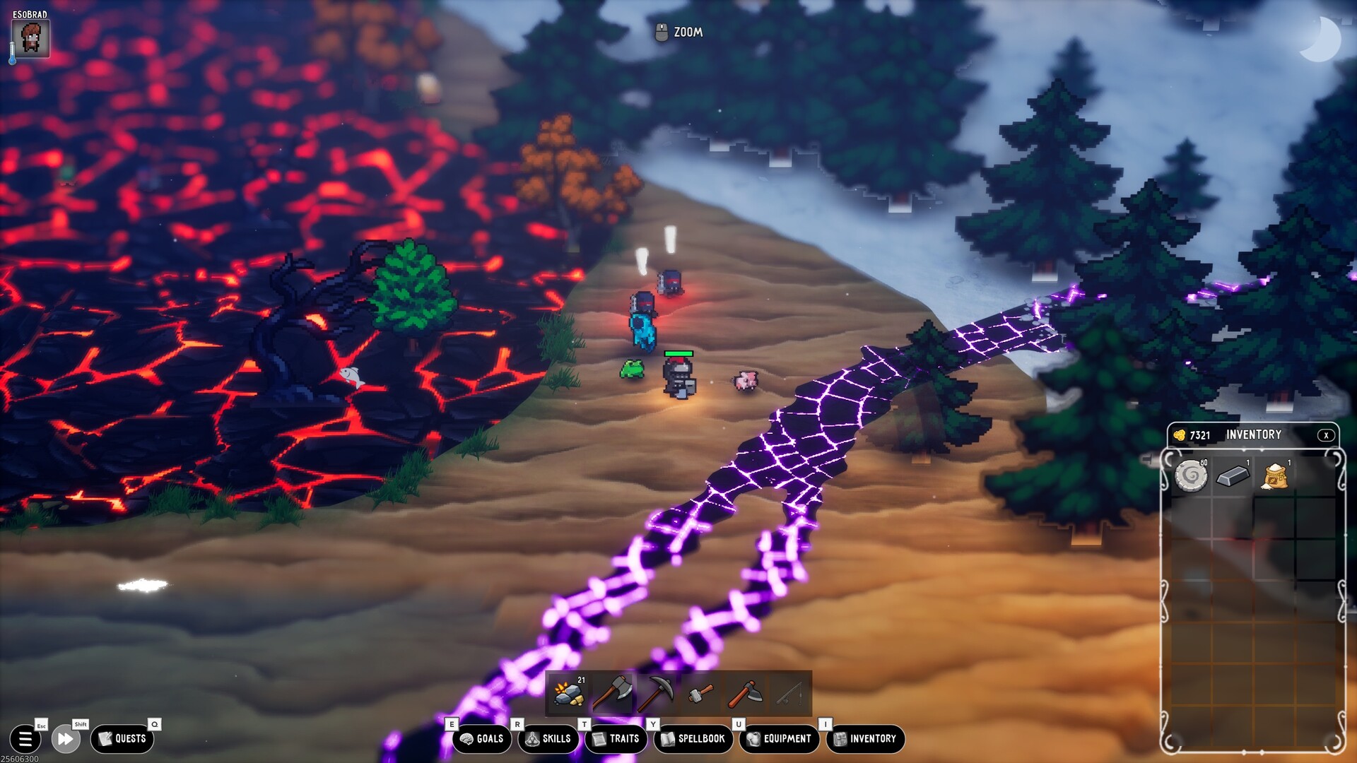 Official Soulstonia screenshot showing exploration and world activity