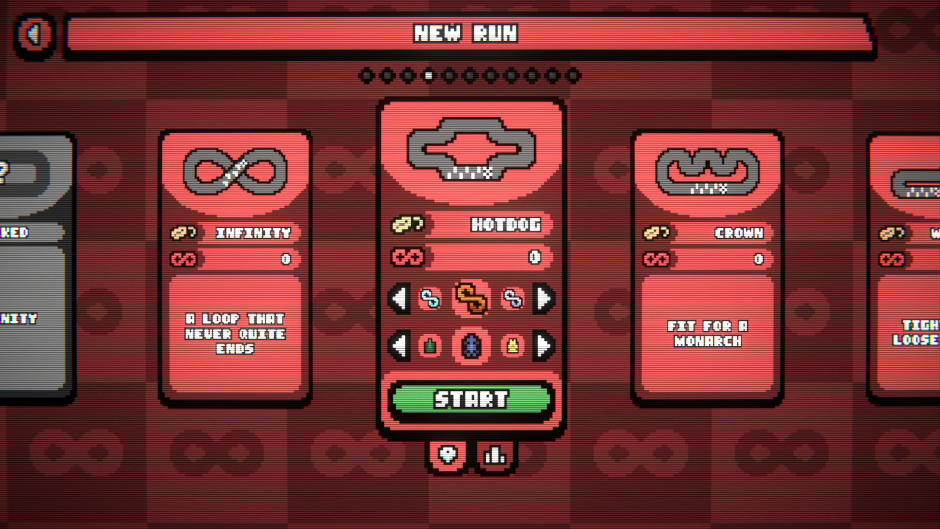 Official The Loopler screenshot showing a more developed, visually dense late-run build