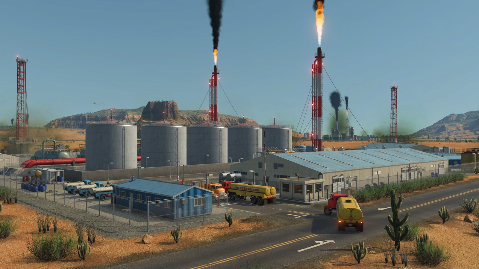 Official Transport Fever 3 screenshot showing ships and multimodal infrastructure