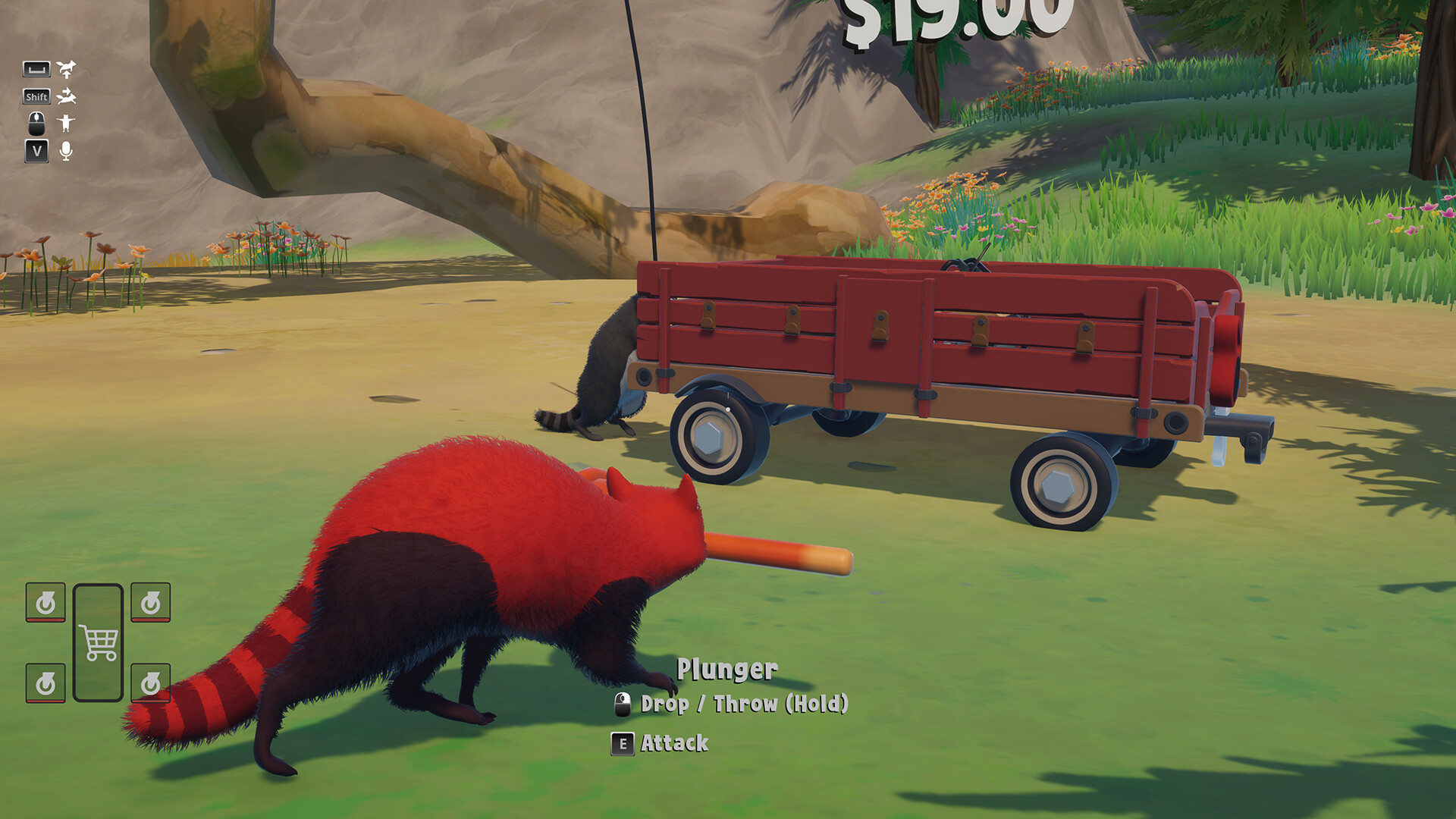 Official screenshot showing scavenging and traversal in a different area